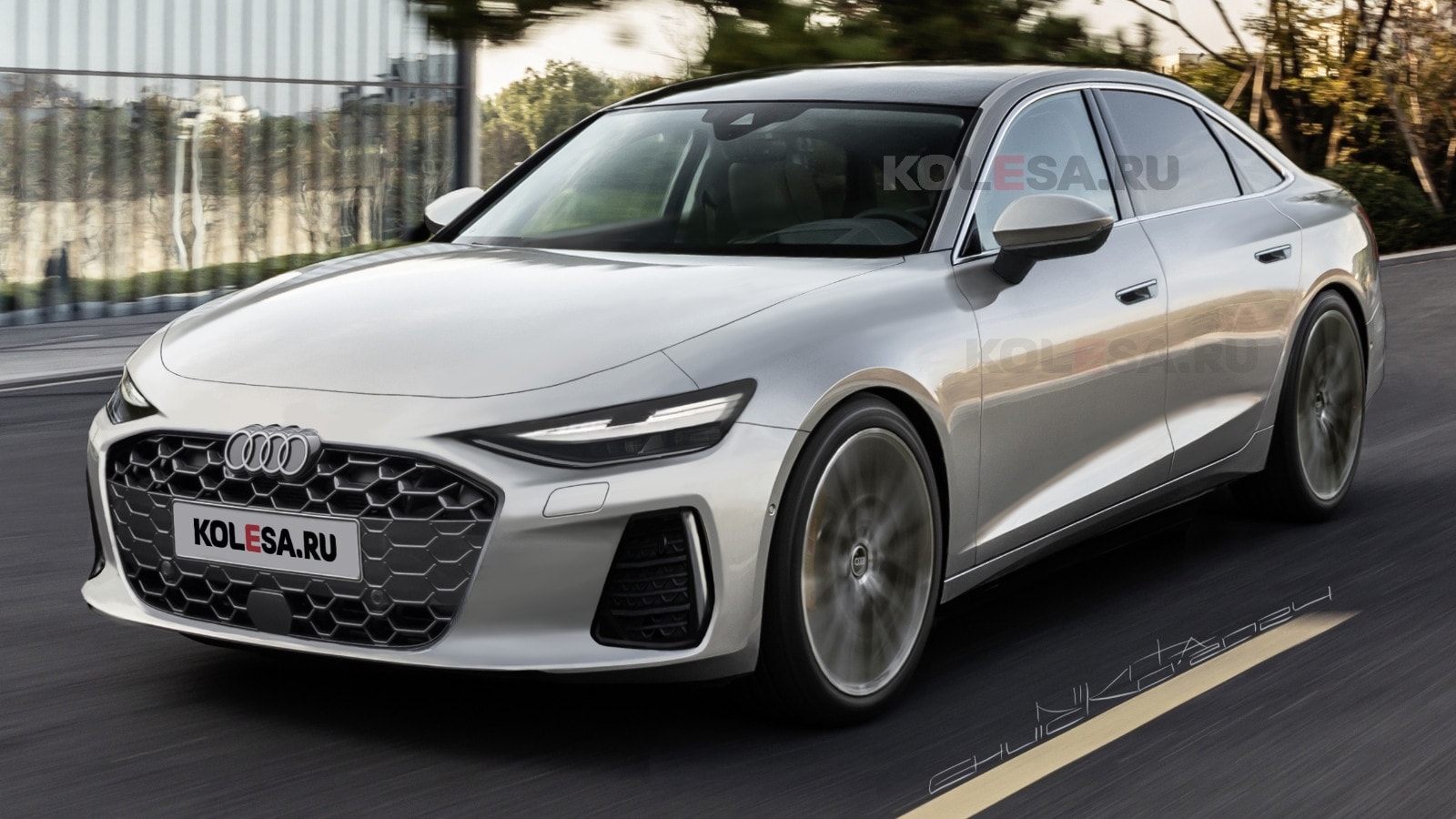 2026 Audi A7 Sedan Gets Rendered Based On Latest Spy Images Puts BMW 5 