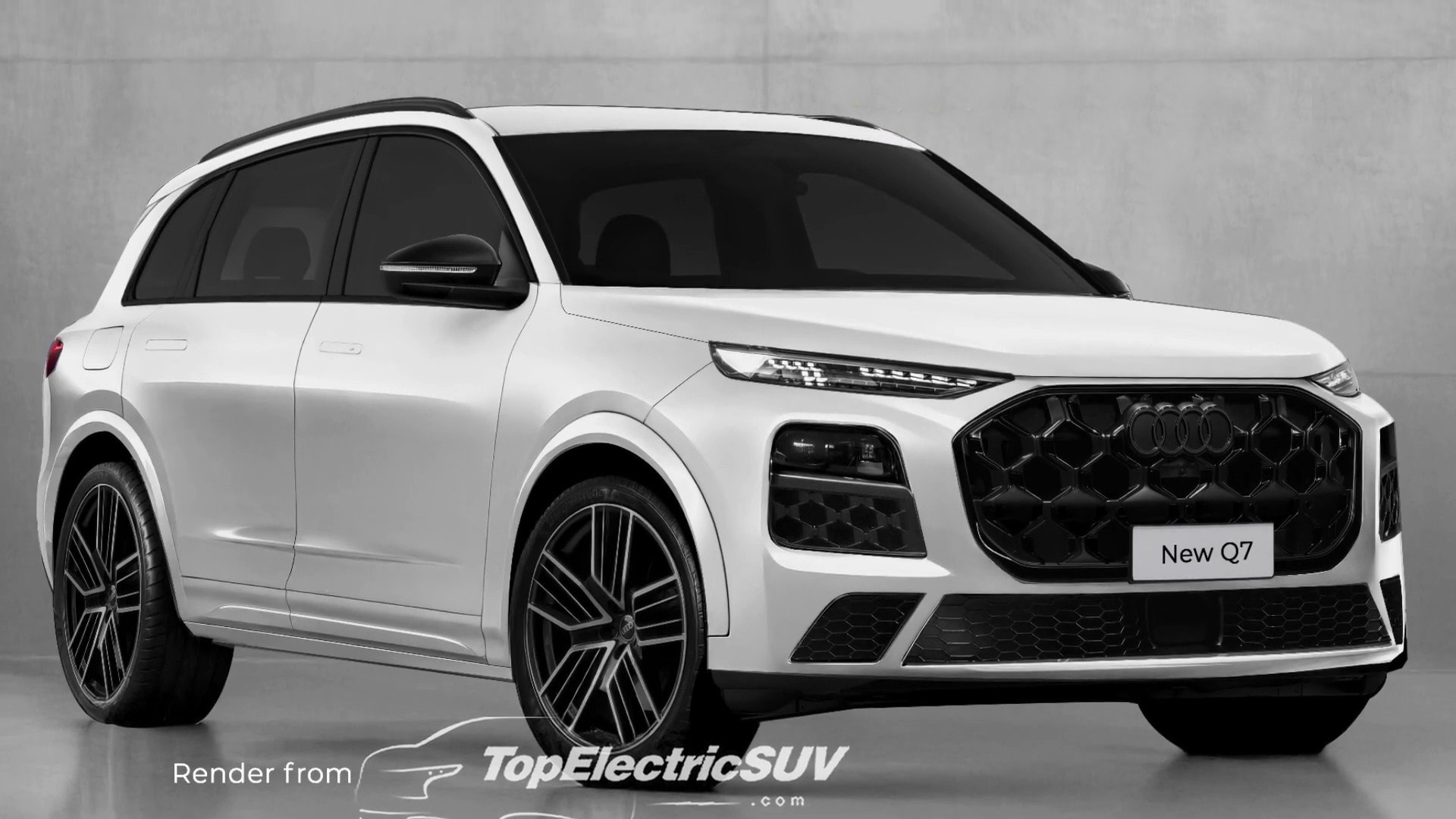 2026 Audi Q7 Hybrid Luxury CUV Jumps From Behind A Virtual Curtain With 