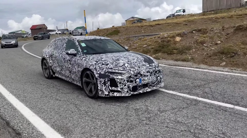 2026 Audi RS 7 Avant Spied Making V8 Noises During High Altitude 