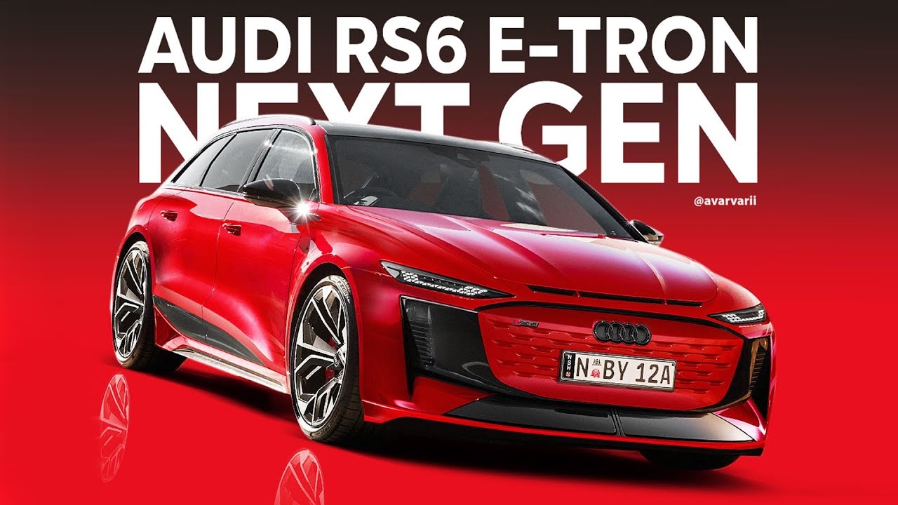 New 2026 Audi RS 6 Avant Digitally Arrives With Tail Happy Skills EV 